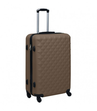 vidaXL Hardcase Trolley Set 3 pcs Brown ABS