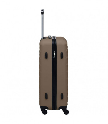 vidaXL Hardcase Trolley Set 3 pcs Brown ABS