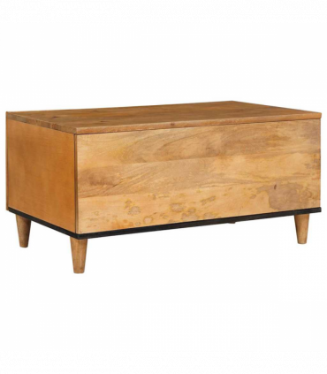 vidaXL Coffee Table Light brown 80 x 50 x 40 cm Solid mango wood