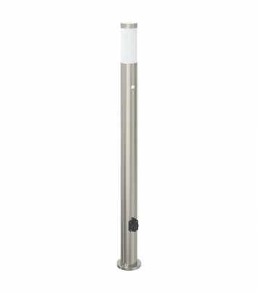 vidaXL Bollard Lights with Sensor&Outlet 3pcs 110 cm Stainless Steel IP44