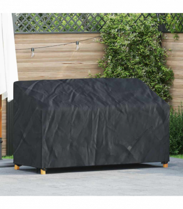 vidaXL Garden Bench Cover Black 165 x 70 x 65 / 94 cm 420D fabric