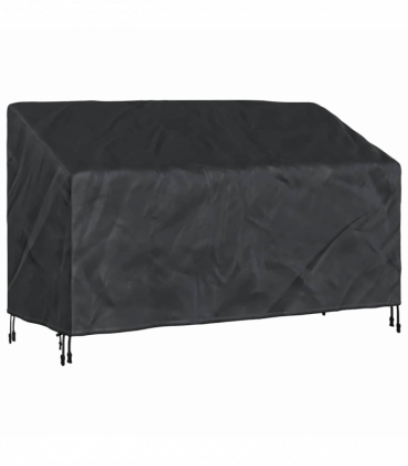 vidaXL Garden Bench Cover Black 165 x 70 x 65 / 94 cm 420D fabric