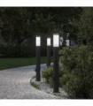 vidaXL Bollard Lights with Outlet 3pcs 80 cm Stainless Steel IP44