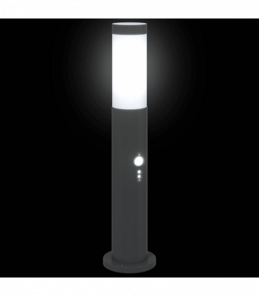 vidaXL Bollard Lights with Sensor 3pcs 50 cm Stainless Steel IP44