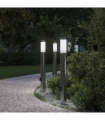 vidaXL Bollard Lights with Outlet 3pcs 80 cm Stainless Steel IP44