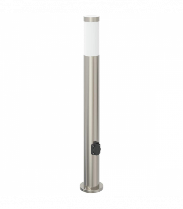vidaXL Bollard Lights with Outlet 3pcs 80 cm Stainless Steel IP44