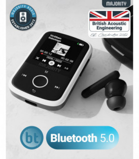 MAJORITY MP3 GO PLAYER 16GB BLK/WHT