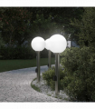 vidaXL Bollard Lights with Sensor&Outlet 3 pcs 80 cm Stainless Steel IP44