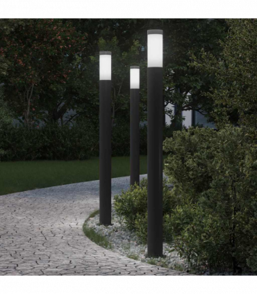 vidaXL Bollard Lights 3pcs 110 cm Stainless Steel IP44