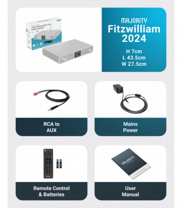 MAJORITY FITZWILLIAM 2 SILVER RADIO