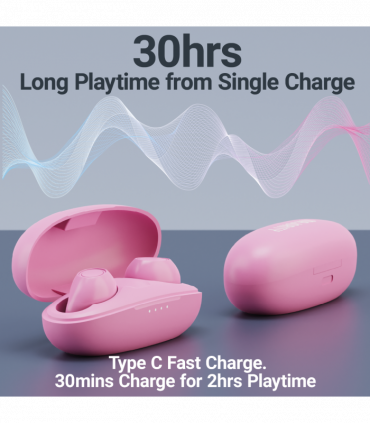 MAJORITY TRU BIO EARBUDS PINK