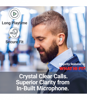 MAJORITY TRU BIO EARBUDS CLEAR WHITE