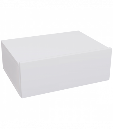 HOMCOM Floating Bedside Table, Wall-Mounted Side Table for Bedroom, White