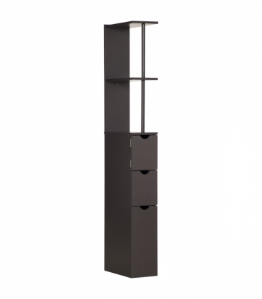 HOMCOM Tall Bathroom Storage Cabinet with Shelf and Drawers, Brown