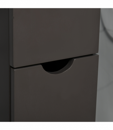 HOMCOM Tall Bathroom Storage Cabinet with Shelf and Drawers, Brown