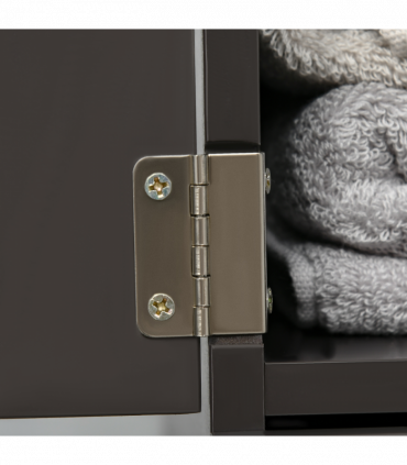 HOMCOM Tall Bathroom Storage Cabinet with Shelf and Drawers, Brown