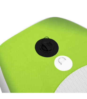 Inflatable Stand Up Paddle Board Set Green 300x76x10 cm