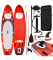 Inflatable Stand Up Paddle Board Set Red 330x76x10 cm