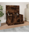vidaXL Storage Box Smoked Oak 50x30x28 cm Engineered Wood