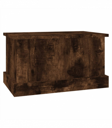 vidaXL Storage Box Smoked Oak 50x30x28 cm Engineered Wood