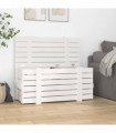 Storage Box White 91x40.5x42 cm Solid Wood Pine