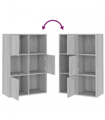 Storage Cabinet Grey Sonoma 60x29.5x90 cm