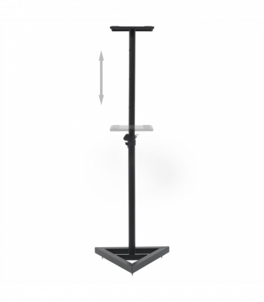 Studio Monitor Speaker Stands 2 pcs Black Steel