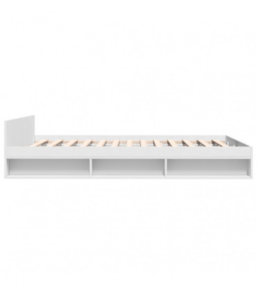 vidaXL Bed Frame with Drawers White 120x200 cm Engineered Wood