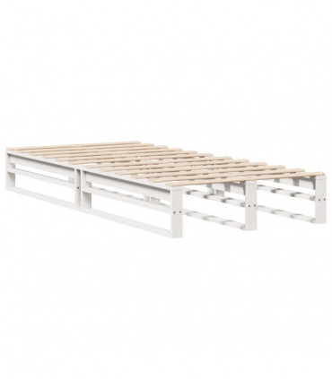 vidaXL Bookcase Bed without Mattress White 90x200 cm Solid Wood