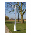 vidaXL Garden Light Post 3-arms 215 cm White Aluminium