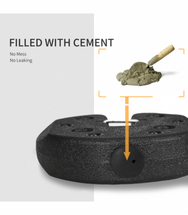 Outsunny Gazebo Weights Set of 4 with Reinforce Pins and Easy Carry Belt, 12KG