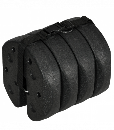 Outsunny Gazebo Weights Set of 4 with Reinforce Pins and Easy Carry Belt, 12KG