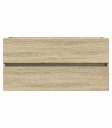 vidaXL 2 Piece Bathroom Furniture Set Ceramic and Engineered Wood