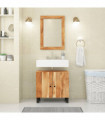 vidaXL 2 Piece Bathroom Furniture Set Solid Wood Acacia