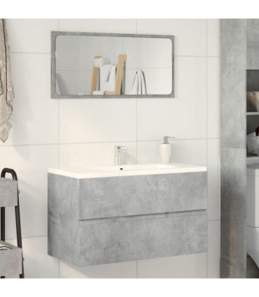 vidaXL Bathroom Hanging Cabinet Concrete Grey 80x38.5x45 cm Engineered Wood