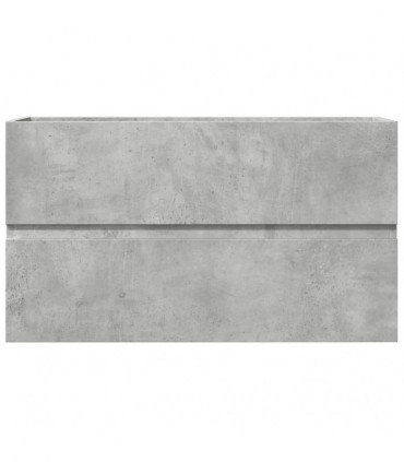 vidaXL Bathroom Hanging Cabinet Concrete Grey 80x38.5x45 cm Engineered Wood