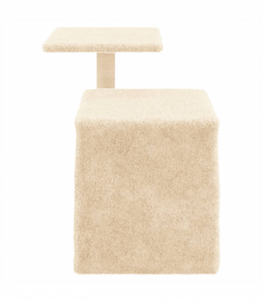 vidaXL Cat Tree with Sisal Scratching Posts Cream 50.5 cm