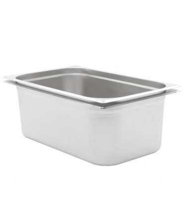vidaXL Gastronorm Containers 2 pcs GN 1/1 200 mm Stainless Steel
