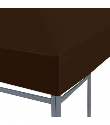 vidaXL Gazebo Top Cover 310 g/m² 3x3 m Brown