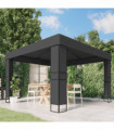 vidaXL Gazebo with Double Roof 3x3 m Anthracite
