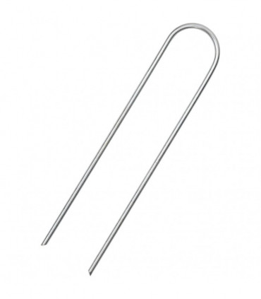 vidaXL Ground Pegs U Shape 50 pcs 15x3.5 cm Galvanised steel