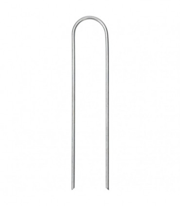 vidaXL Ground Pegs U Shape 50 pcs 15x3.5 cm Galvanised steel