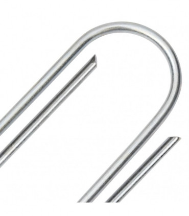 vidaXL Ground Pegs U Shape 50 pcs 15x3.5 cm Galvanised steel