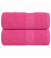 vidaXL Guest Towels 2 pcs Pink 30x50 cm 360 gsm 100% Cotton