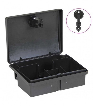 vidaXL Mouse Traps 20 pcs Black 13x10x4 cm