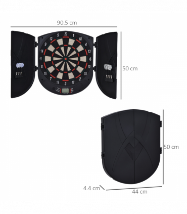 Electronic Dartboard Set 26 Games and 185 Variations with 6 Darts
