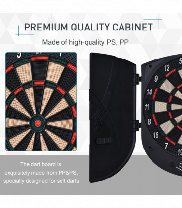 Electronic Dartboard Set 26 Games and 185 Variations with 6 Darts