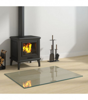 Fireplace Glass Plate Rectangular 80x60 cm