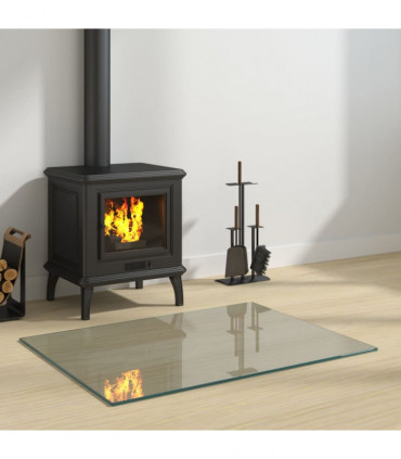 Fireplace Glass Plate Rectangular 80x60 cm
