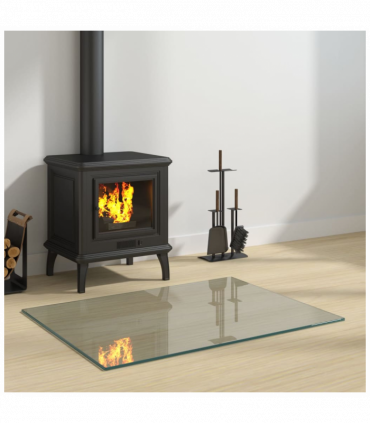 Fireplace Glass Plate Rectangular 80x60 cm